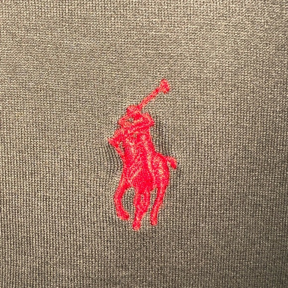 Polo Ralph Lauren Cotton Polo Shirt Olive Military Green Custom Fit Men’s XL - Picture 2 of 4